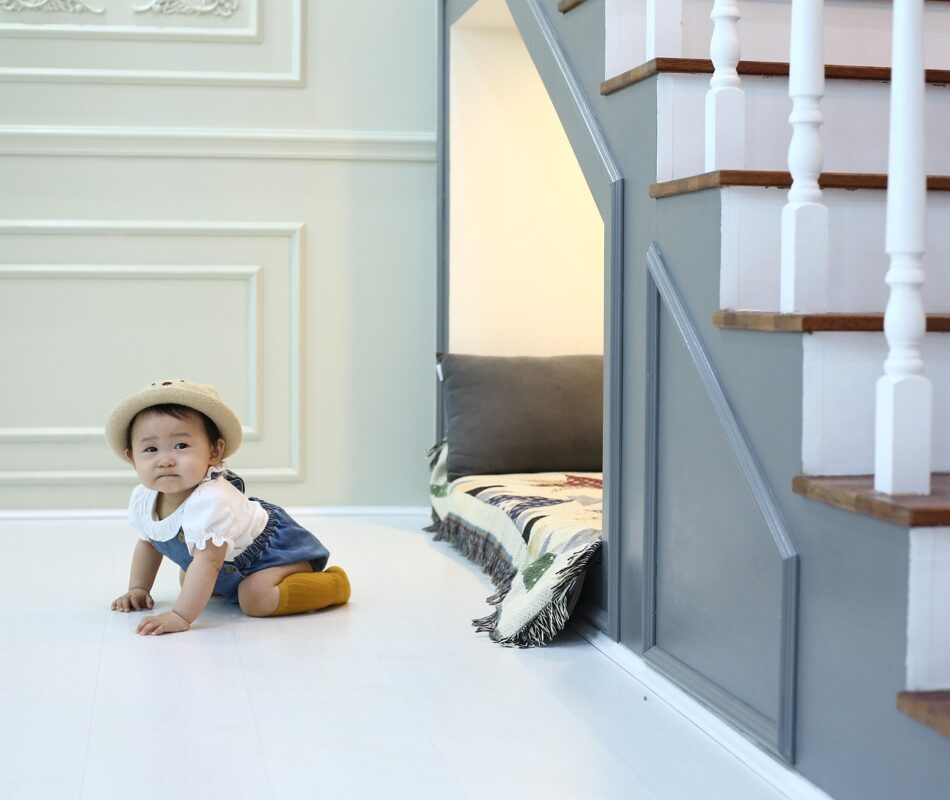 Baby essentials laid out on a table